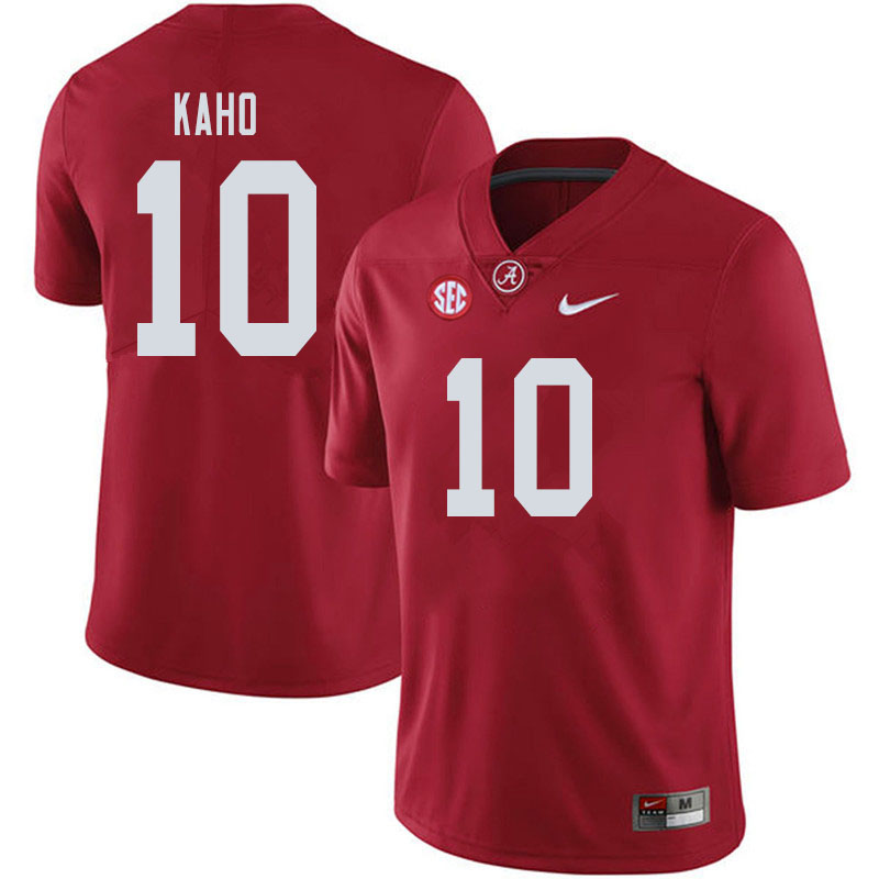 Alabama Crimson Tide Men's Ale Kaho #10 Crimson NCAA Nike Authentic Stitched 2019 College Football Jersey BE16A51KL